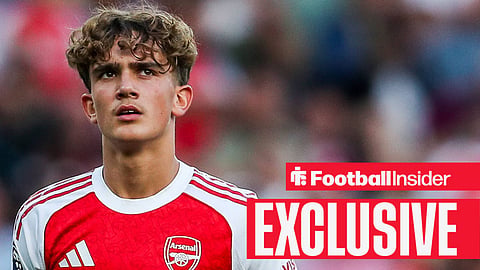 Max Robert Dowman of Arsenal looks on during the Premier League match Arsenal vs Leeds United at Emirates Stadium, London, United Kingdom, 23rd August 2025