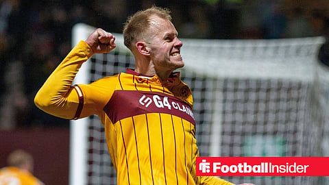 Swansea centre-back Stephen Welsh celebrates while on loan at Motherwell
