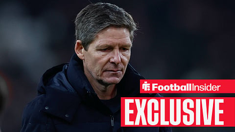 Nottingham Forest manager Oliver Glasner looks down