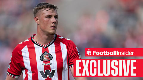 Daniel Ballard of Sunderland during the Premier League match between Sunderland and Aston Villa at Stadium of Light on September 21, 2025