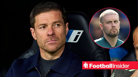 Xabi Alonso in dugout with Fabian Hurzeler on sideline right inset