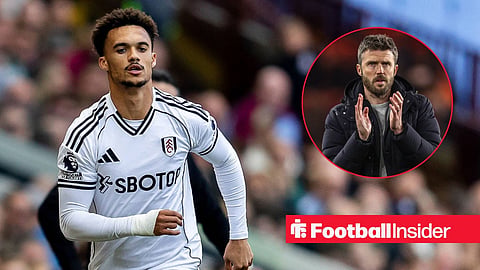 Antonee Robinson 33 during the Premier League match between Aston Villa and Fulham at Villa Park, Birmingham, England on 28 September 2025 / Manchester United manager Michael Carrick applauds the supporters
