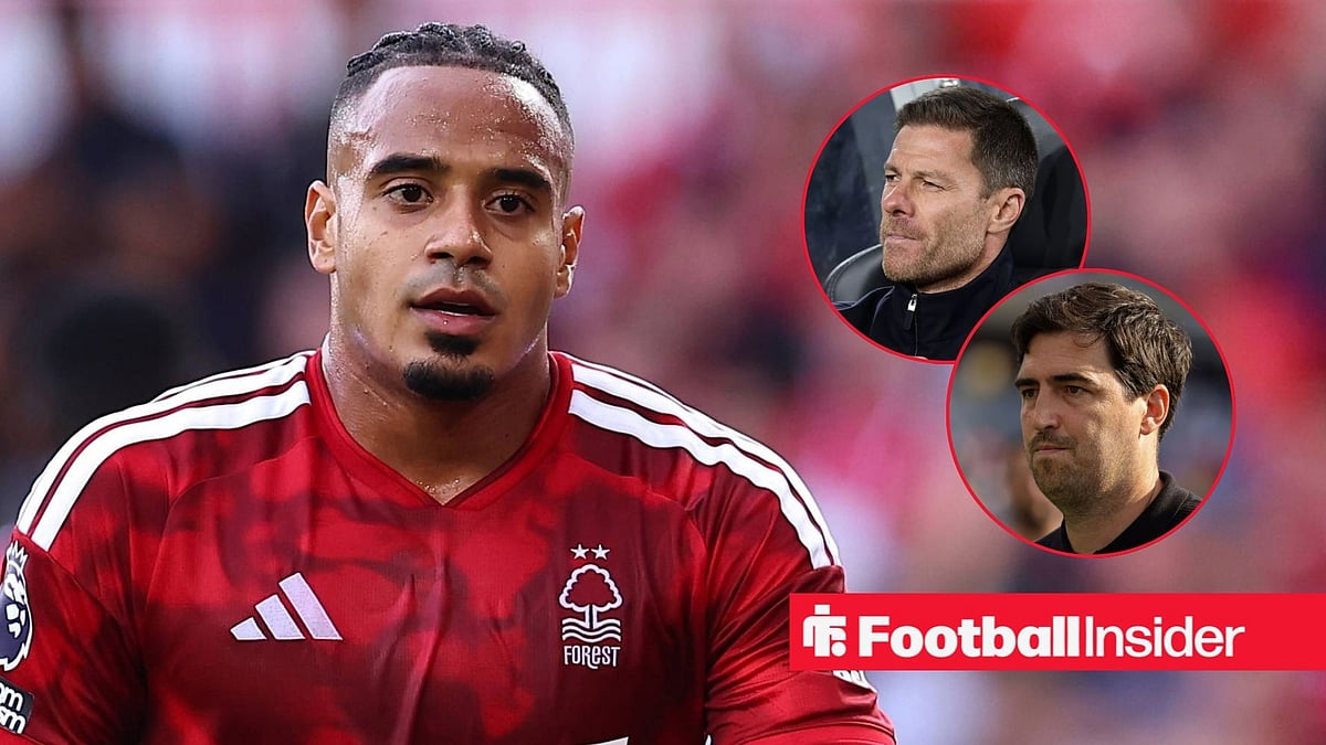 Photo: footballinsider247.com Murillo in action for Nottingham Forest, with Xabi Alonso and Andoni Iraola in circular insets