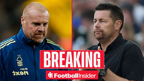 Sean Dyche and Pierre Sage on the sidelines at Nottingham Forest and Crystal Palace respectively