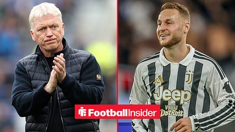David Moyes, Manager of Everton, applauds the fans following the Everton vs Sunderland Premier League match at Hill Dickinson Stadium, Liverpool / Teun Koopmeiners of Juventus seen during Serie A 2026/2027 match between Juventus and Atalanta