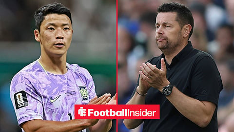 Mexico versus South Korea, Hwang Hee-chan of Korea Republic shows dejection after the team's 1-0 defeat in the match / Pierre Sage Manager of Crystal Palace during the Premier League match between Everton v Crystal Palace at Hill Dickinson Stadium, Liverpool on 22 August