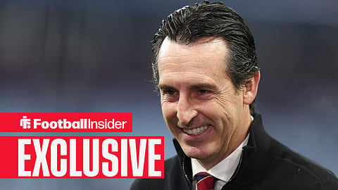 Aston Villa manager Unai Emery smiles
