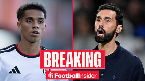 Josh King in action for Fulham, with Alvaro Arbeloa on the sidelines