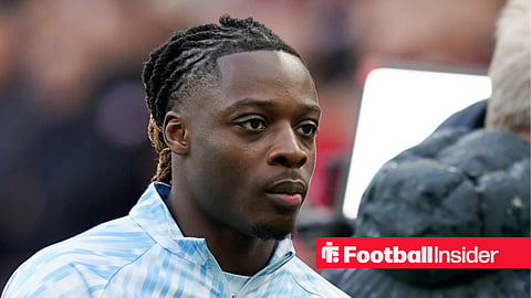 Jeremy Doku in action for Man City