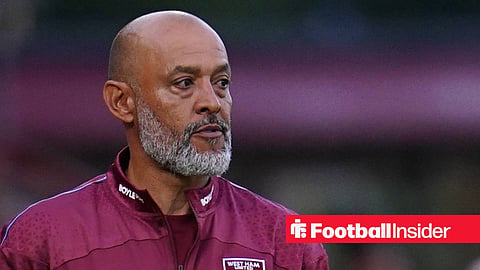 Nuno Espirito Santo on the sidelines at West Ham