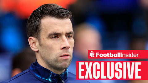Seamus Coleman looking on at Everton