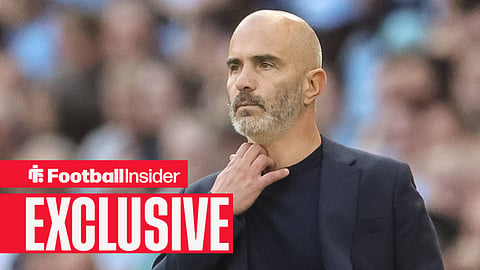 Enzo Maresca on the touchline for Man City