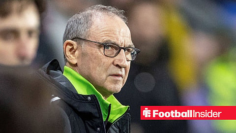 Martin O'Neill in the dugout at Celtic Park