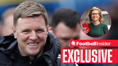 Eddie Howe Manager of Newcastle United during the Premier League match between Crystal Palace FC v Newcastle United FC at Selhurst Park Stadium, London, England, on April 12 / Former Newcastle United chairman Amanda Staveley