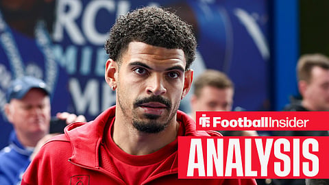 Morgan Gibbs-White looking on at Nottingham Forest