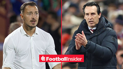 Matthias Jaissle of Al Ahli stands on the sidelines in the Como Cup, 23 July 2026 / Unai Emery Manager of Aston Villa during the Champions League match between Aston Villa and Juventus FC at Villa Park, Birmingham, England on 27 November 2024