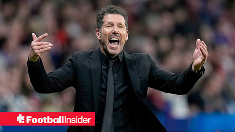 Atletico Madrid manager Diego Simeone shouts
