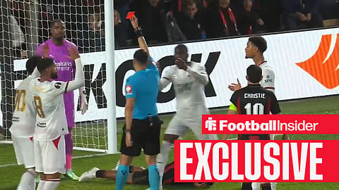 Mike Maignan shown a red card during Bournemouth's 3-1 win over AC Milan on 22 October, 2026