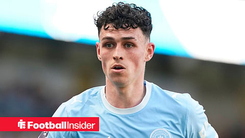 Man City midfielder Phil Foden