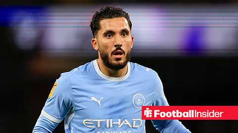 Rayan Cherki in action for Man City
