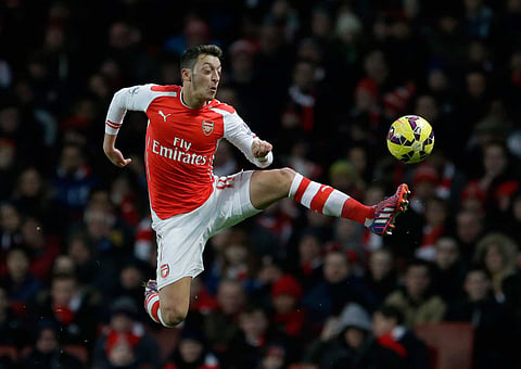 Red hot: Ozil has had an outstanding season after turning his career around