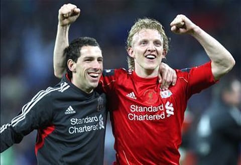 Liverpool fans react on Twitter to Dirk Kuyt display against Manchester United