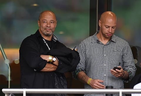 Football Soccer - FC Barcelona v Celtic - International Champions Cup 2016 - Aviva Stadium, Dublin, Republic of Ireland - 30/7/16
Paul McGrath in the stands before the match
Reuters / Clodagh Kilcoyne
Livepic