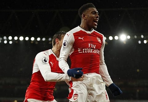 Alex Iwobi posts Twitter message after scoring in Arsenal win v Crystal Palace