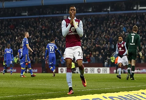 Britain Football Soccer - Aston Villa v Leeds United - Sky Bet Championship - Villa Park - 29/12/16 Aston Villa's Jonathan Kodjia looks dejected after missing a chance to score  Mandatory Credit: Action Images / Jason Cairnduff Livepic EDITORIAL USE ONLY. No use with unauthorized audio, video, data, fixture lists, club/league logos or "live" services. Online in-match use limited to 45 images, no video emulation. No use in betting, games or single club/league/player publications. Please contact your account representative for further details.