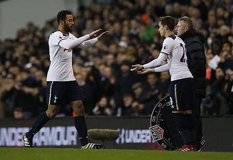Britain Football Soccer - Tottenham Hotspur v Chelsea - Premier League - White Hart Lane - 4/1/17 Tottenham's Harry Winks comes on as a substitute to replace Mousa Dembele Action Images via Reuters / Andrew Couldridge Livepic EDITORIAL USE ONLY. No use with unauthorized audio, video, data, fixture lists, club/league logos or "live" services. Online in-match use limited to 45 images, no video emulation. No use in betting, games or single club/league/player publications. Please contact your account representative for further details.