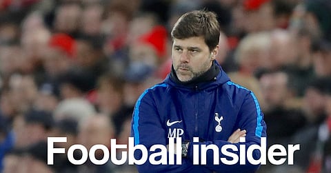 Soccer Football - Premier League - Liverpool vs Tottenham Hotspur - Anfield, Liverpool, Britain - February 4, 2018   Tottenham manager Mauricio Pochettino looks on   Action Images via Reuters/Carl Recine    EDITORIAL USE ONLY. No use with unauthorized audio, video, data, fixture lists, club/league logos or "live" services. Online in-match use limited to 75 images, no video emulation. No use in betting, games or single club/league/player publications.  Please contact your account representative for further details.