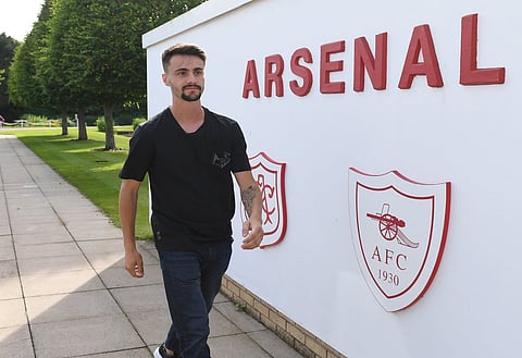 Medical expert reveals why Fabio Viera is wearing protective equipment as Arsenal images emerge