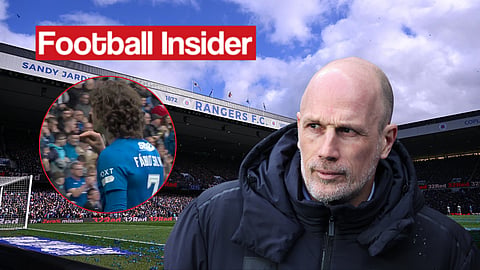 Rangers fans are fuming with what Fabio Silva did v Kilmarnock. (Credit: Sky Sports)