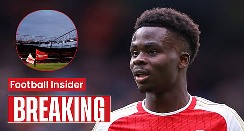 Bukayo Saka sends two-word message to Arsenal legend after surprise snub