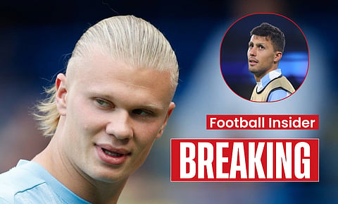 Erling Haaland sends one-word message to Man City teammate Rodri after fall-out