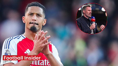 Jamie Carragher hammers 'awful' Arsenal star William Saliba vs Crystal Palace