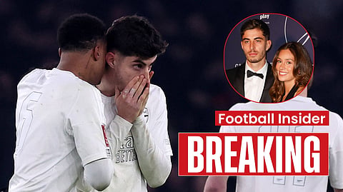 Kai Havertz's wife hits out at Arsenal fans as 'shocking' messages made public