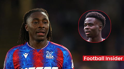 Bukayo Saka and Declan Rice react to Ebere Eze message amid Tottenham interest