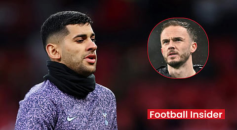 James Maddison reacts to Cristian Romero's message after 'Tottenham exit' news