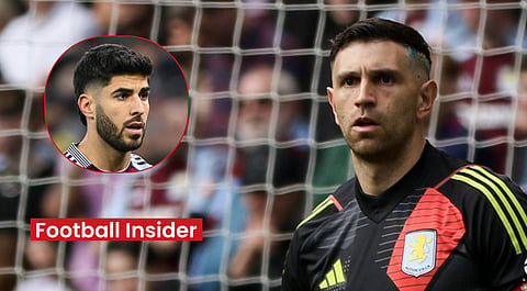 Marco Asensio reacts to Emiliano Martinez's emotional Aston Villa message