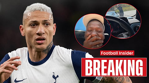 Richarlison swears at Tottenham teammate Pape Sarr as road rage footage emerges
