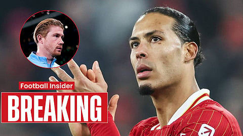 Kevin De Bruyne sends message to Virgil van Dijk after Liverpool announcement