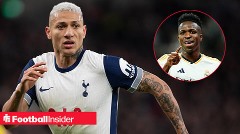 Tottenham's Richarlison reacts to Vini Jr message amid Palmeiras transfer update