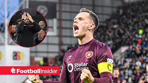 'A guilty man' - Lawrence Shankland booed by Rangers fans following controversial Hearts moment