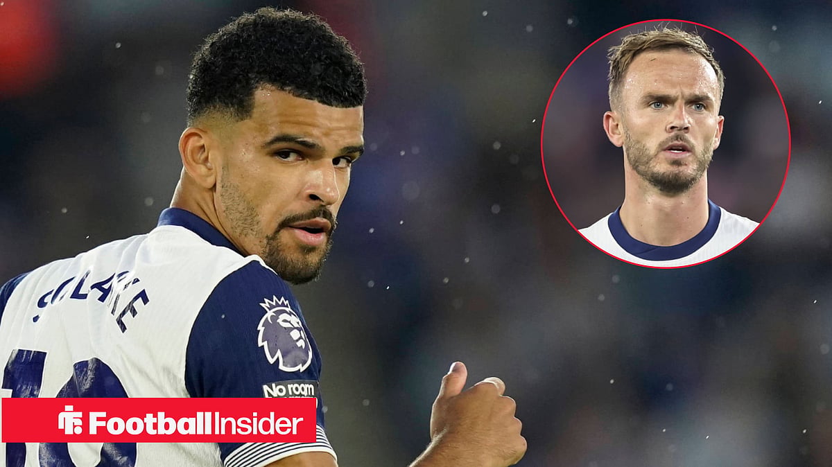 James Maddison reacts to Dominic Solanke's message after Tottenham fans ...