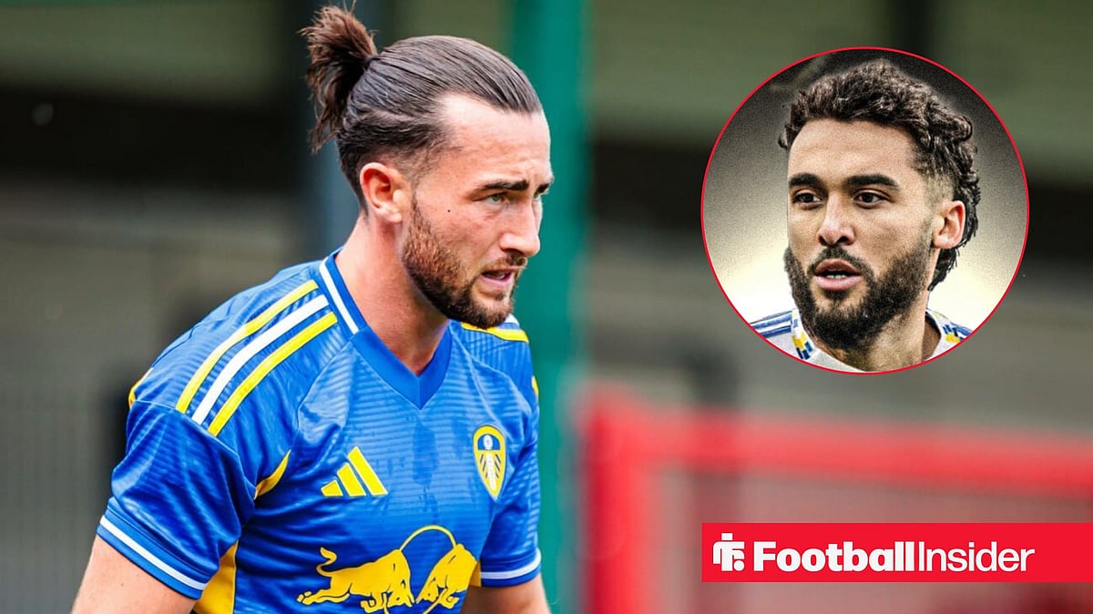 Calvert-Lewin responds to Jack Harrison's message after successful ...