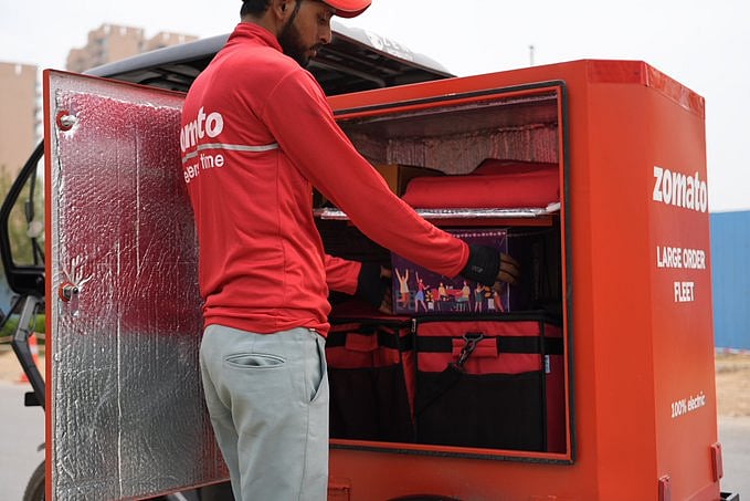 Zomato launches "large order fleet" service for events Zomato launches "large order fleet" service for events