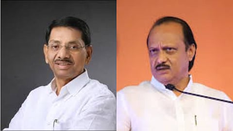 गुलाबराव देवकर,अजित पवार (डावीकडून)