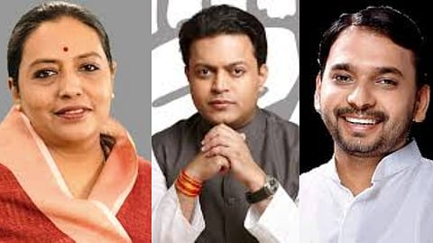 यशोमती ठाकूर, अमित देशमुख, विश्वजीत कदम (डावीकडून) 