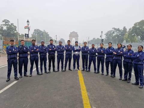 महाराष्ट्राच्या १२ ‘एनएसएस’च्या स्वयंसेवकांचा कुडकुडत्या थंडीत सराव; प्रजासत्ताकदिनाच्या पथ संचलनासाठी कसरत